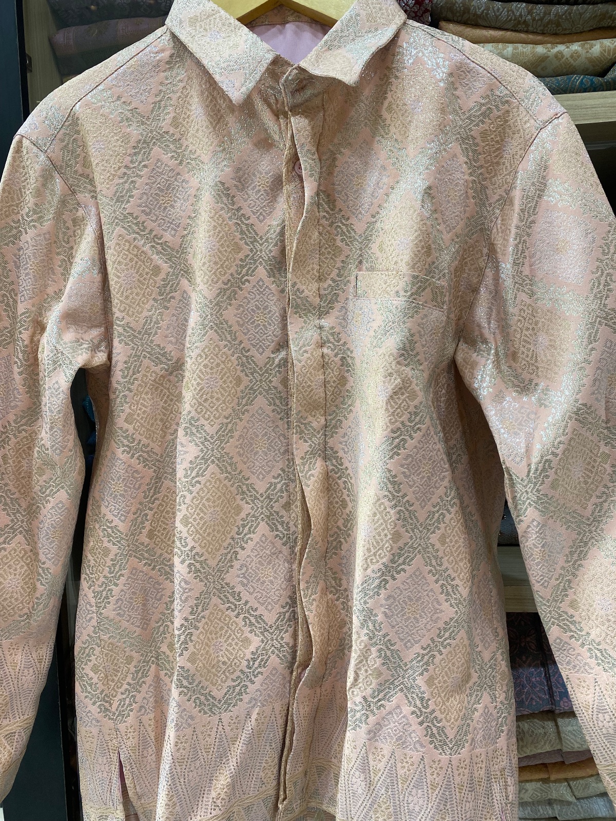 Kemeja Peach Diamond (sz M)