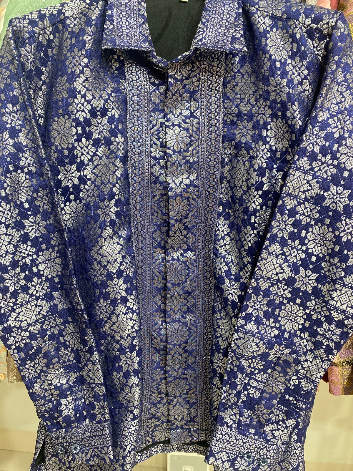 Kemeja Navi Silver Tumpal (sz XL)