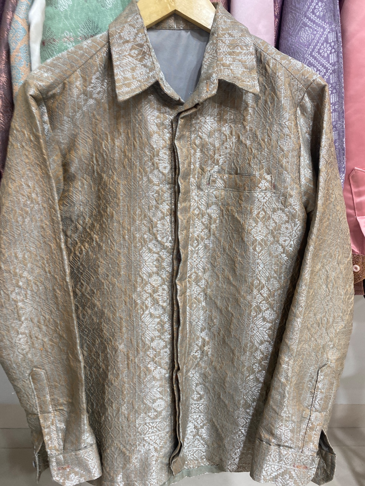 Kemeja Hijau Silver sz L