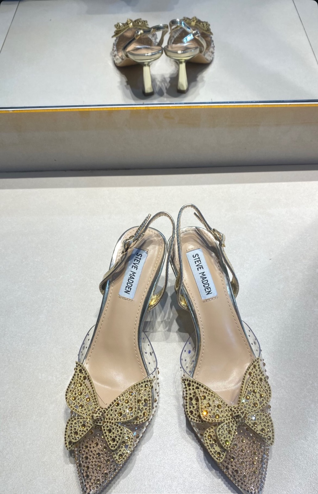 Heels Butterfly Gold (sz 36)